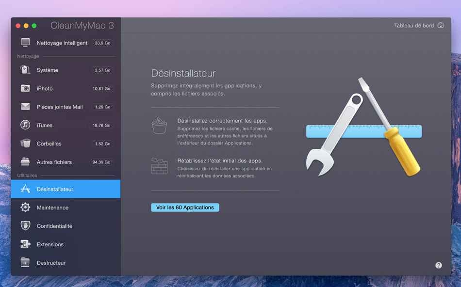 Désinstallation propre applications macosX