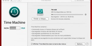 solution timemachine bloque sauvegarde impossible