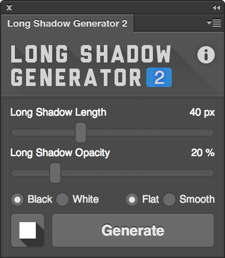 Photoshop-cc plugin gratuit long-shadows