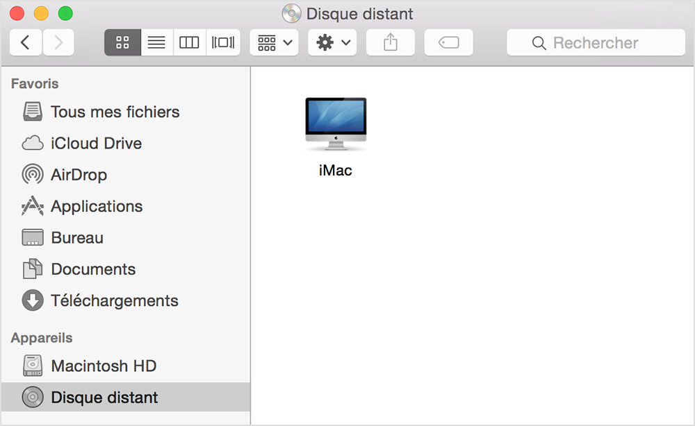 Finder solution suppression disque distant mac