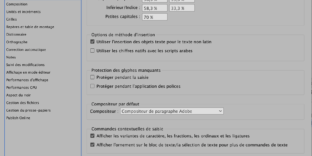 preferences indesign rapide