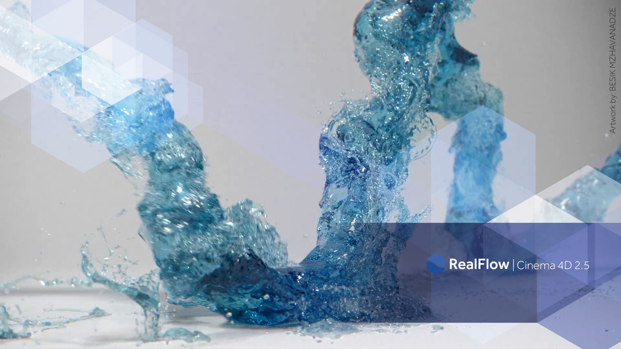 Création fluides Realflow cinema4D AfterEffects