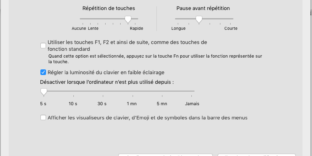 macbook solution illumination clavier sombre eclairage