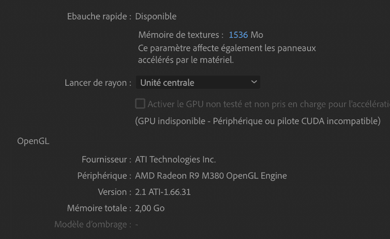 Solution crash prévisualisation rapide After-Affects