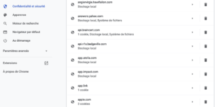 Solution supprimer cache un site chrome