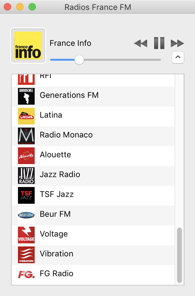 Ecouter Radio-France macbook iTunes