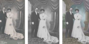 Coloriste photographie mariage ancienne retoucheur