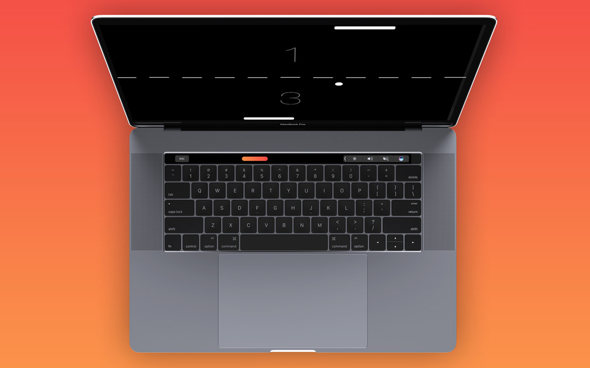 jeu gratuit macbookpro Pong touchbar