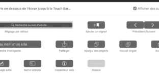 Solution personnalisation touchbar Safari