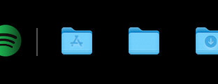 Touchbar raccourci applications Dock