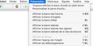 Solution SAFARI problème plein-écran barre navigation