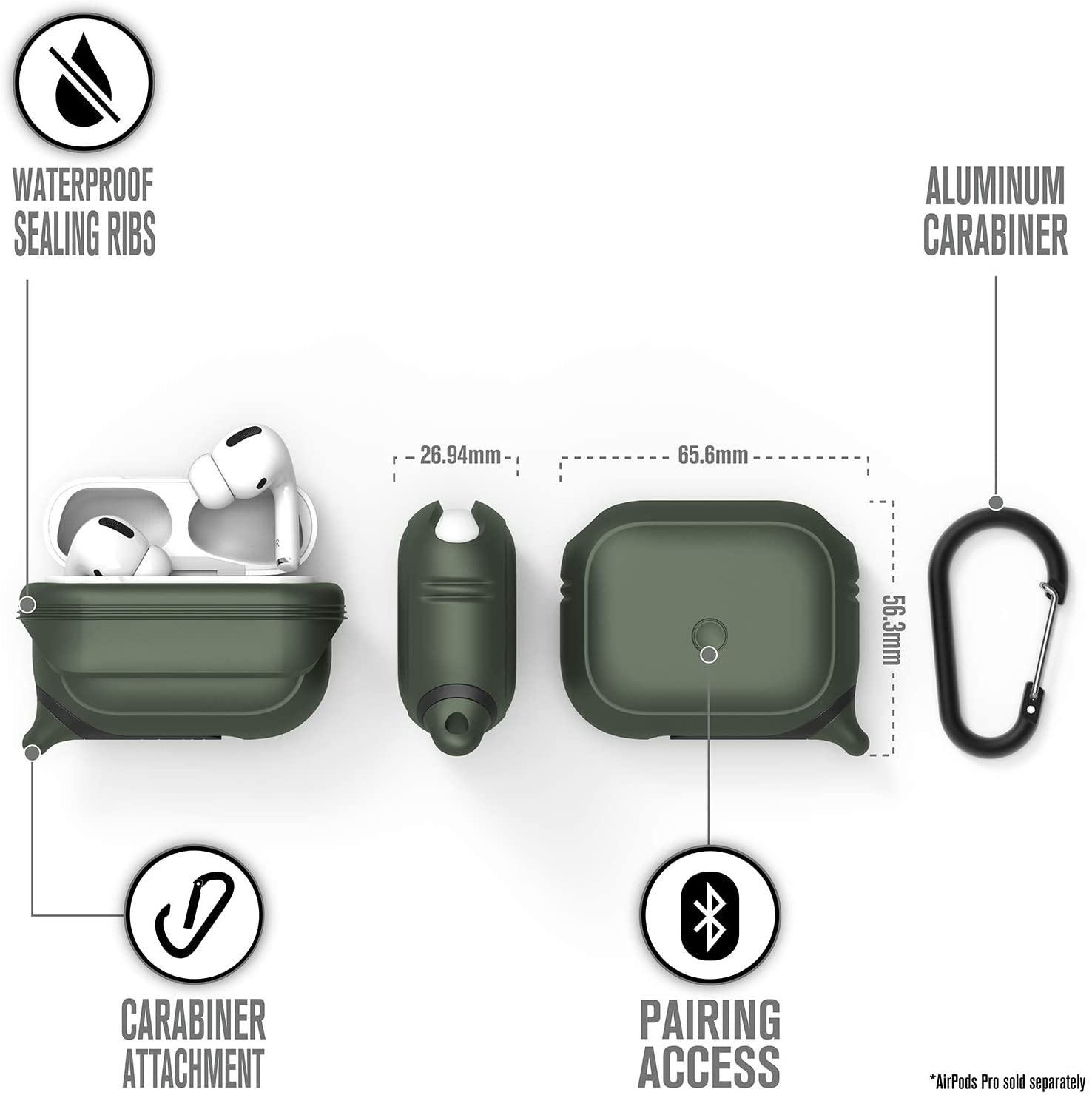 Accessoires coque airpodspro protection militaire