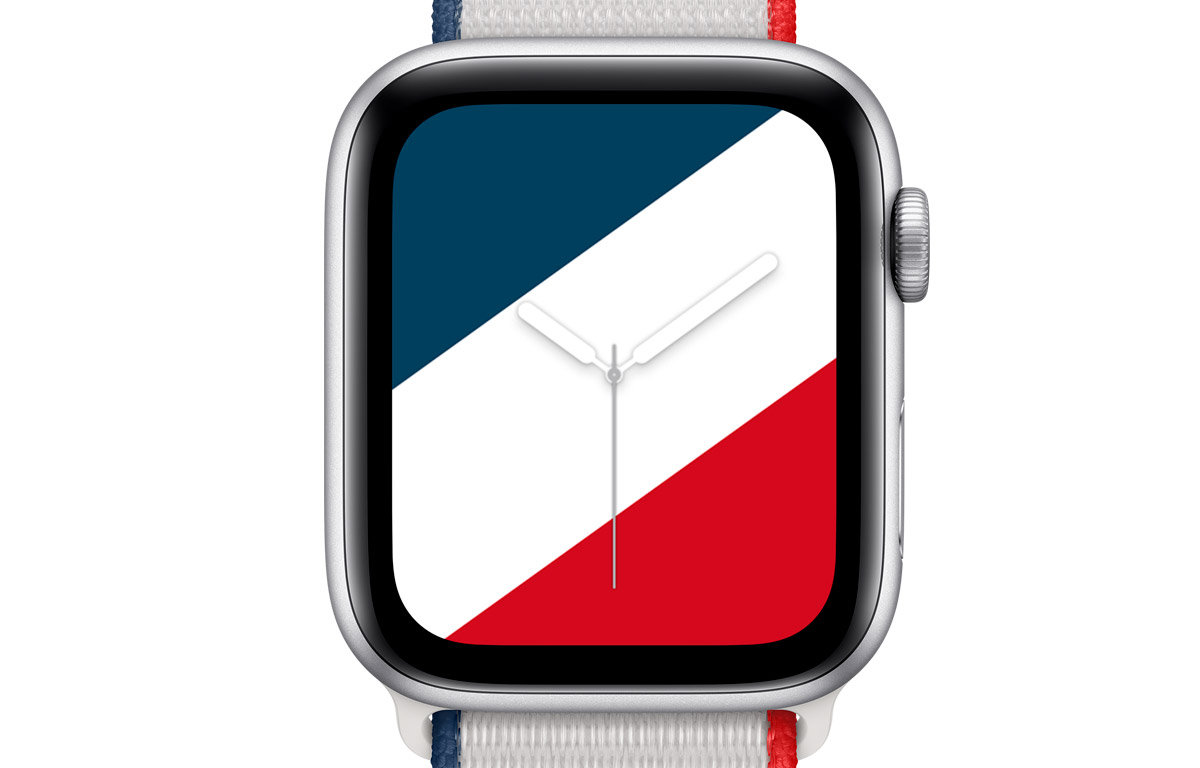 applewatch couleur drapeau français