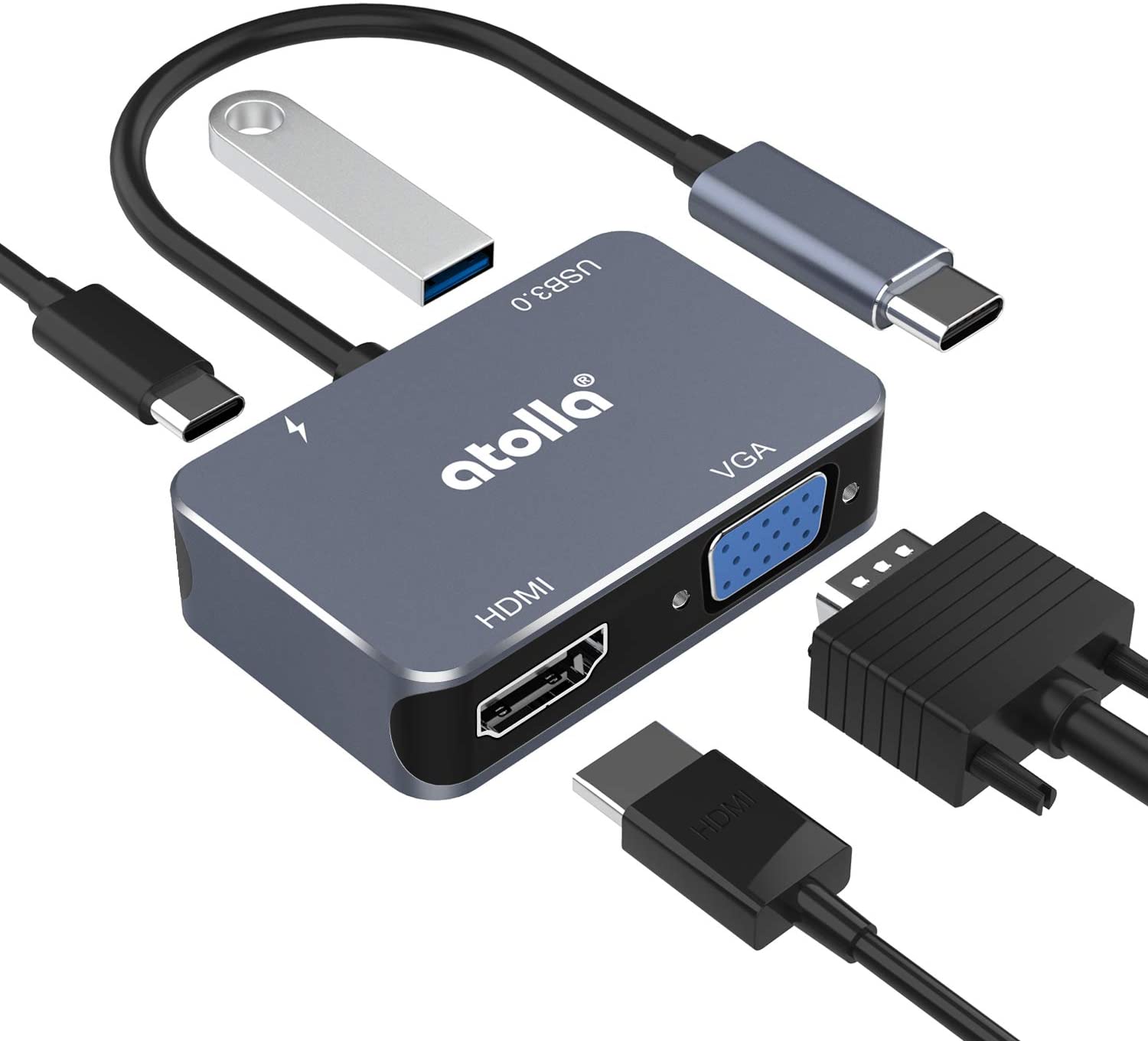 Accessoire macbook adaptateur usbc hdmi usb3