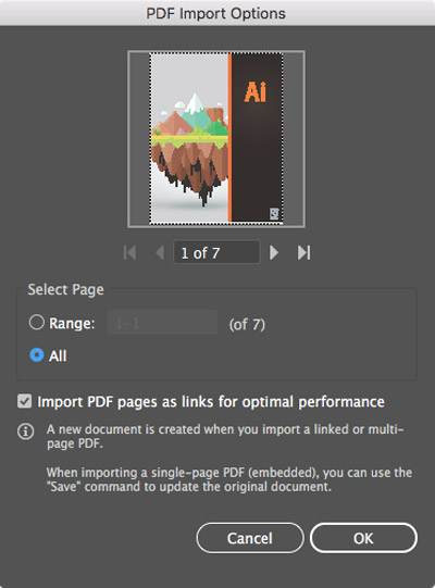 illustratorCC2018 import pdf