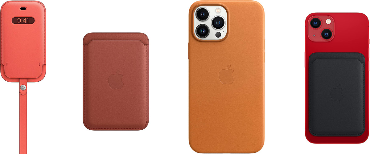 Coque étui cuir APPLE iPhone porte-cartes