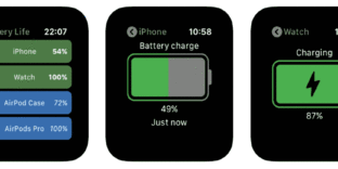 AppleWatch App niveau batterie iPhone