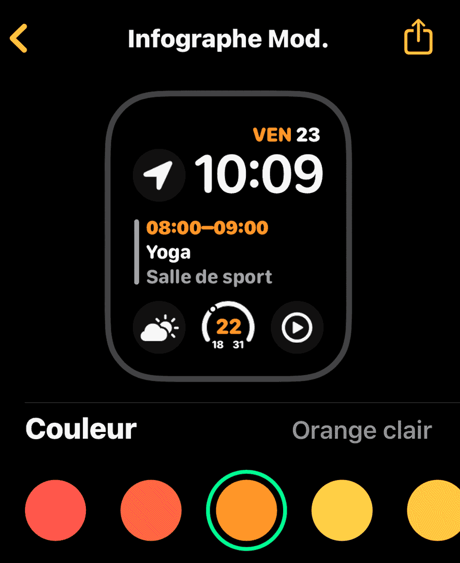 Cadran écran universel AppleWatch