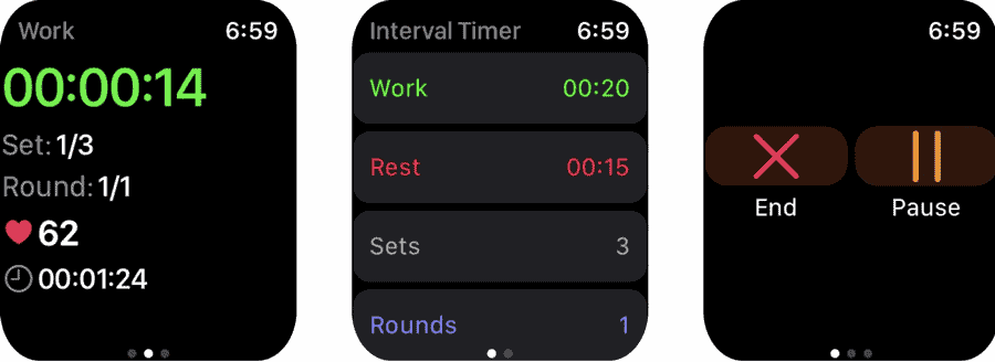 APPLEWATCH timer repetition gratuit