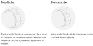 Choisir taille poignet bracelet APPLEWATCH