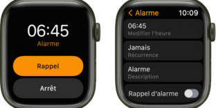 Applewatch problème alarme réveil iPhone