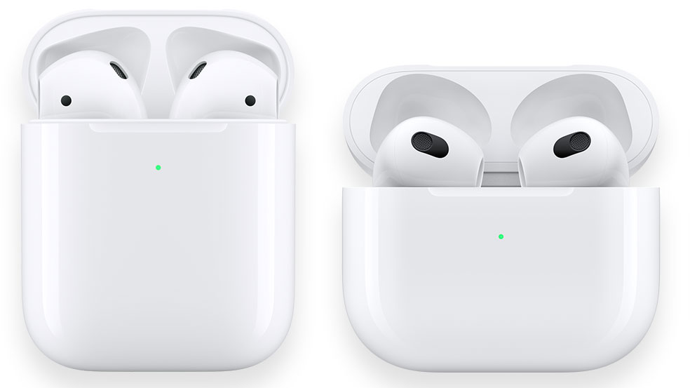 Différences AIRPODS2 écouteurs AIRPODS3