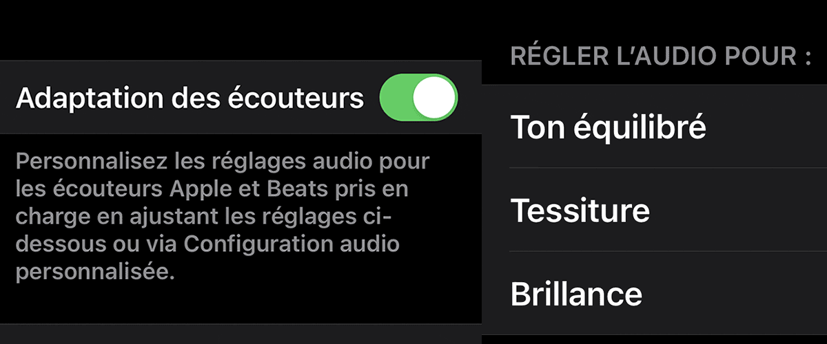 Egaliseur son iphone AIRPODS AIRPODSPRO BEATS