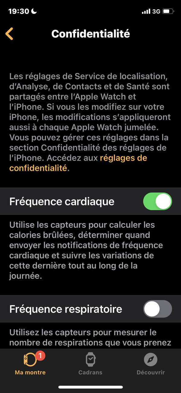 Solution douleur Applewatch