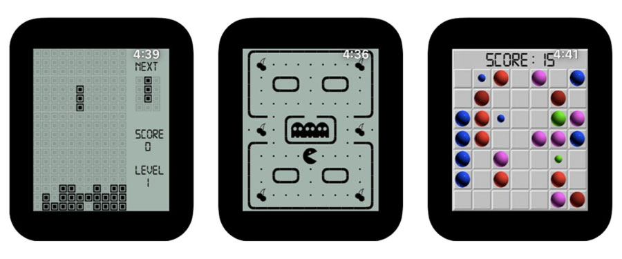 Pack jeux Tetris Pacman démineur