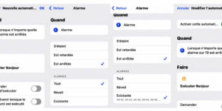 HOMEKIT solution arrêt réveil iPhone scène