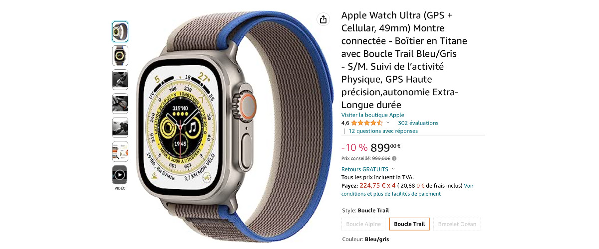 Bon plan ApplewatchUltra en promotion