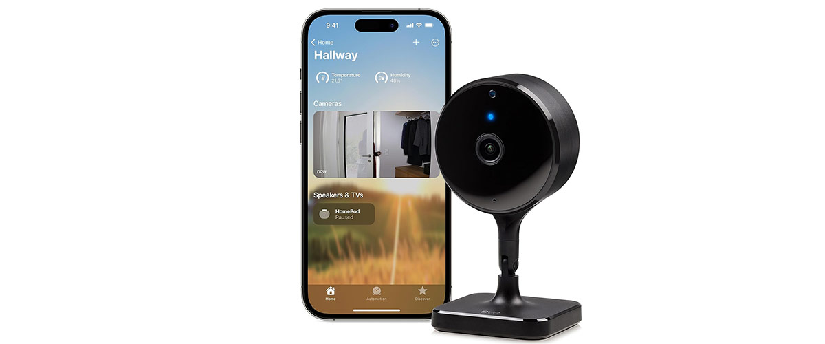 Petite caméra vidéo-surveillance intérieur Apple Homekit