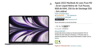 Promo MacBookAir m2 réduction